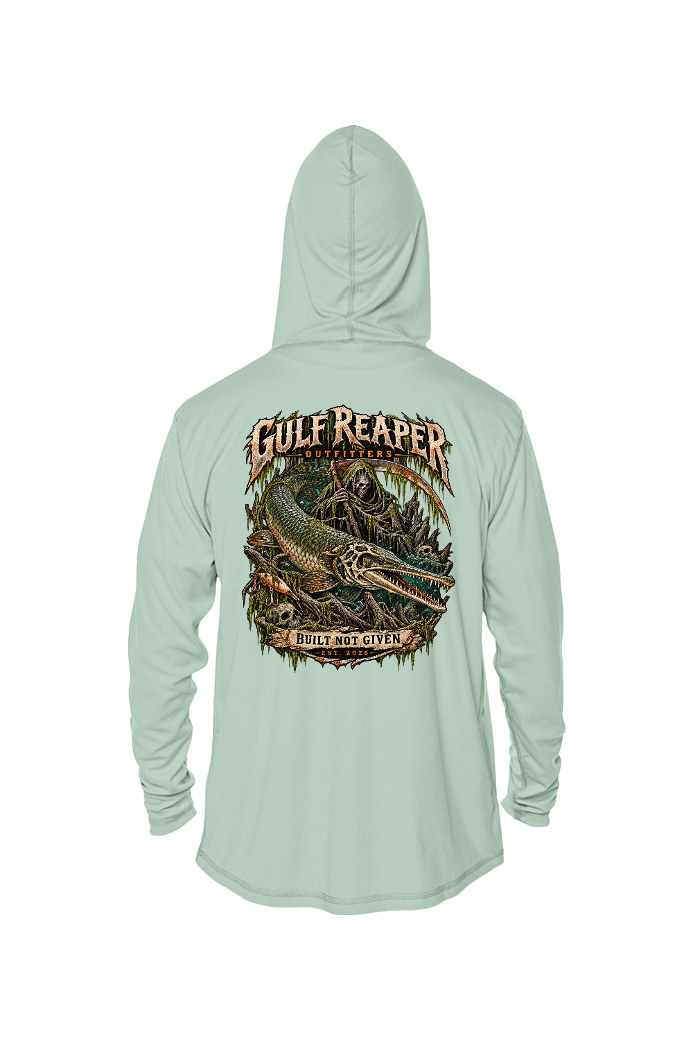 Freshwater Alligator Gar Men’s Solar Hoodie