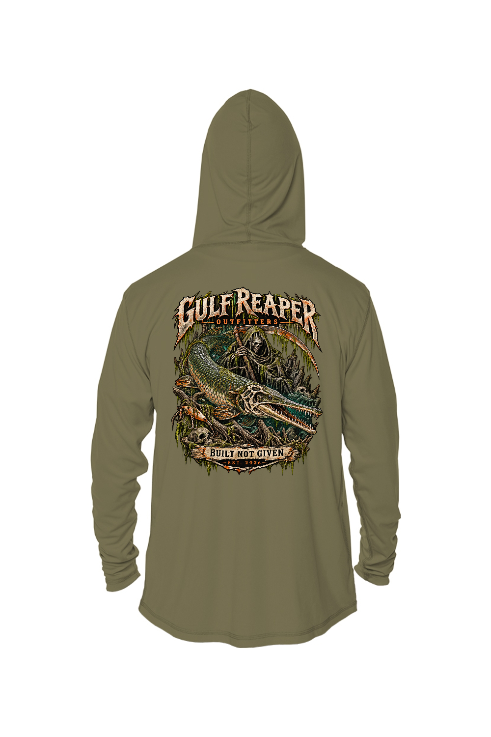 Freshwater Alligator Gar Men’s Solar Hoodie