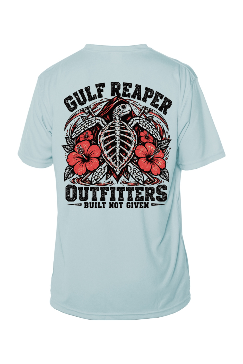 Ancient Tide Solar Short Sleeve – Coral Red Print