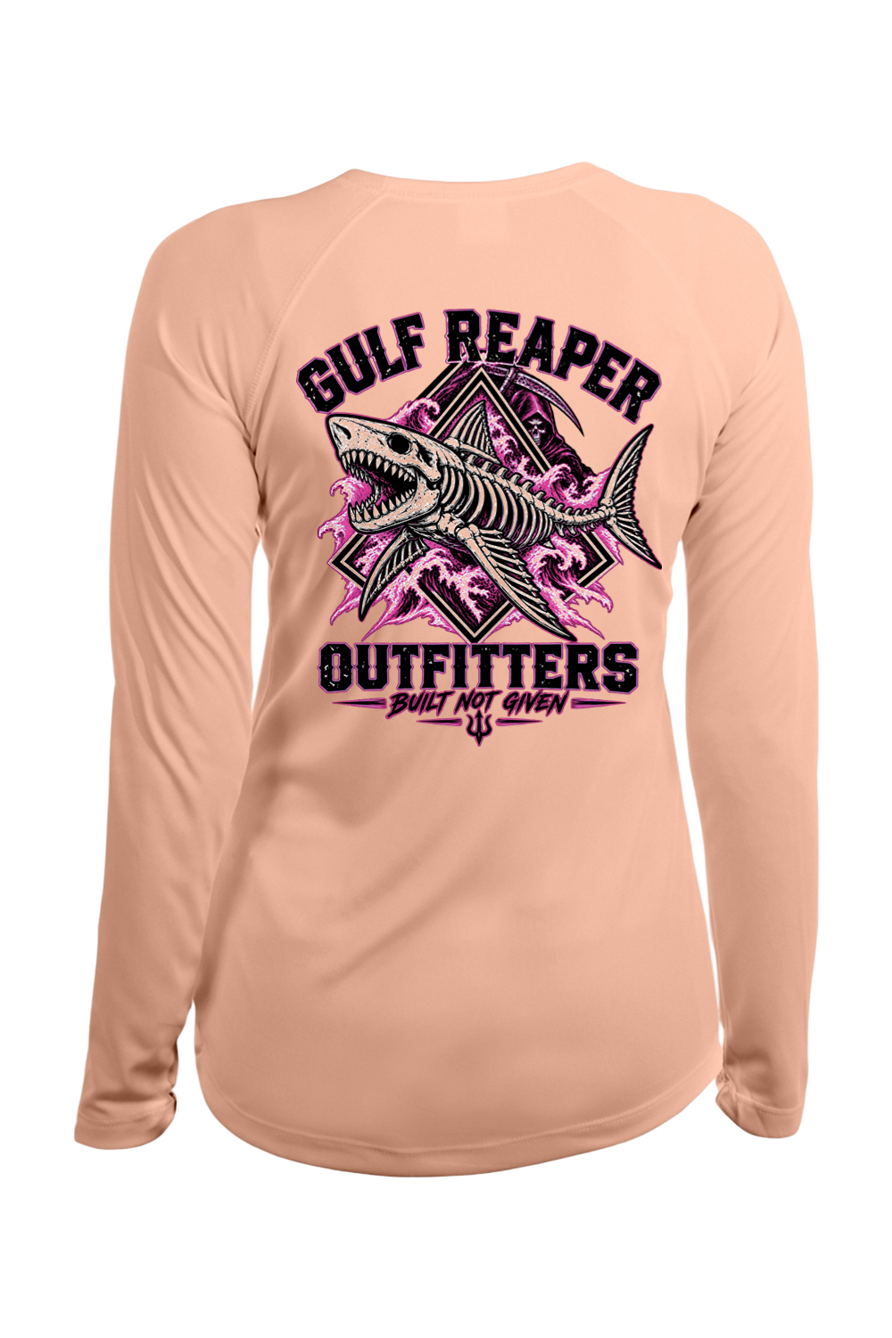 Death Current Women’s Solar Long Sleeve – Hot Pink Print