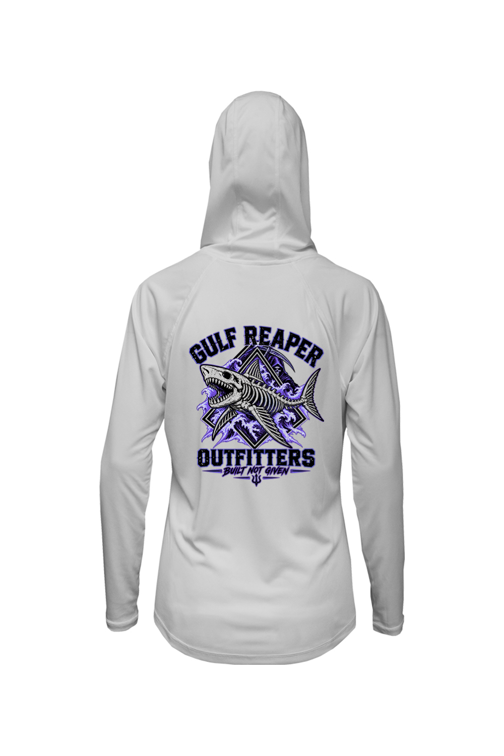 Death Current Women’s Solar Hoodie – Royal Purple Print