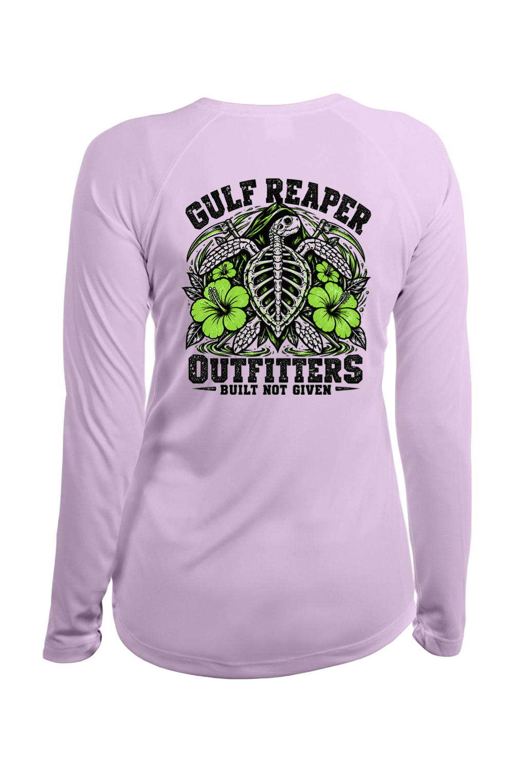 Ancient Tide Women’s Solar Long Sleeve – Lime Green Print