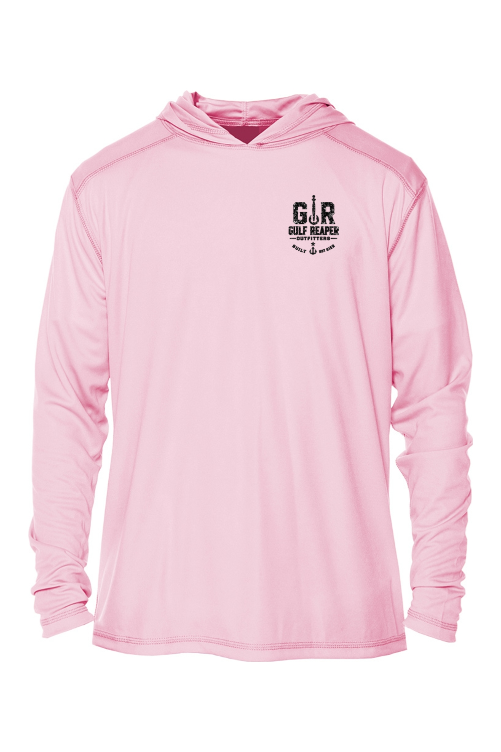 Kraken’s Grip Kids’ Solar Hoodie – Safety Orange Print