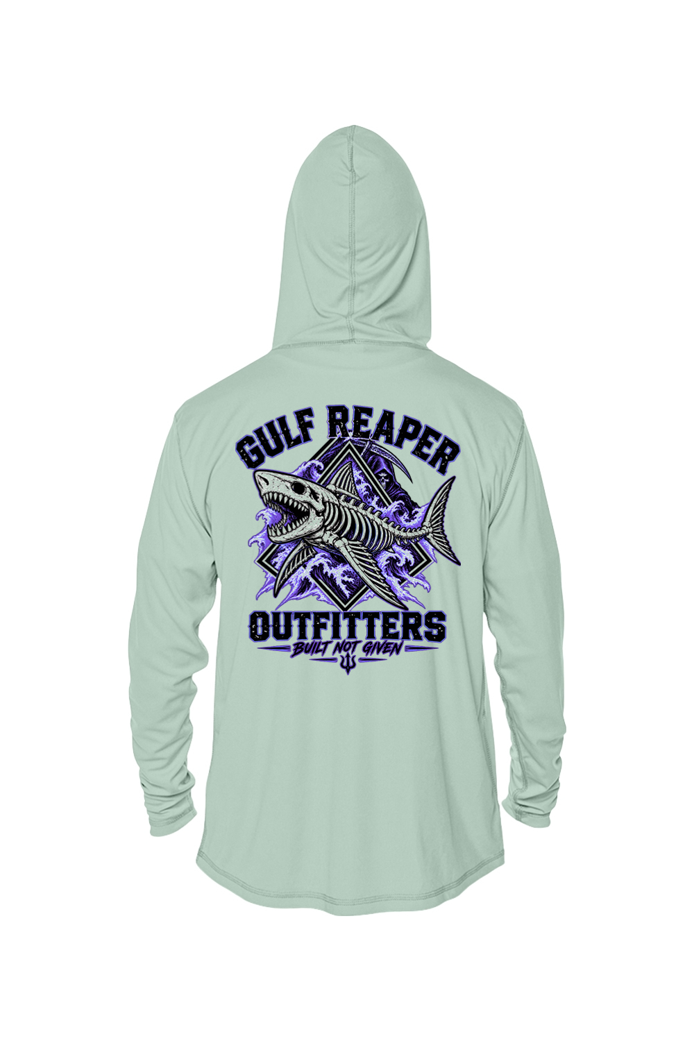 Death Current Solar Hoodie – Royal Purple Print