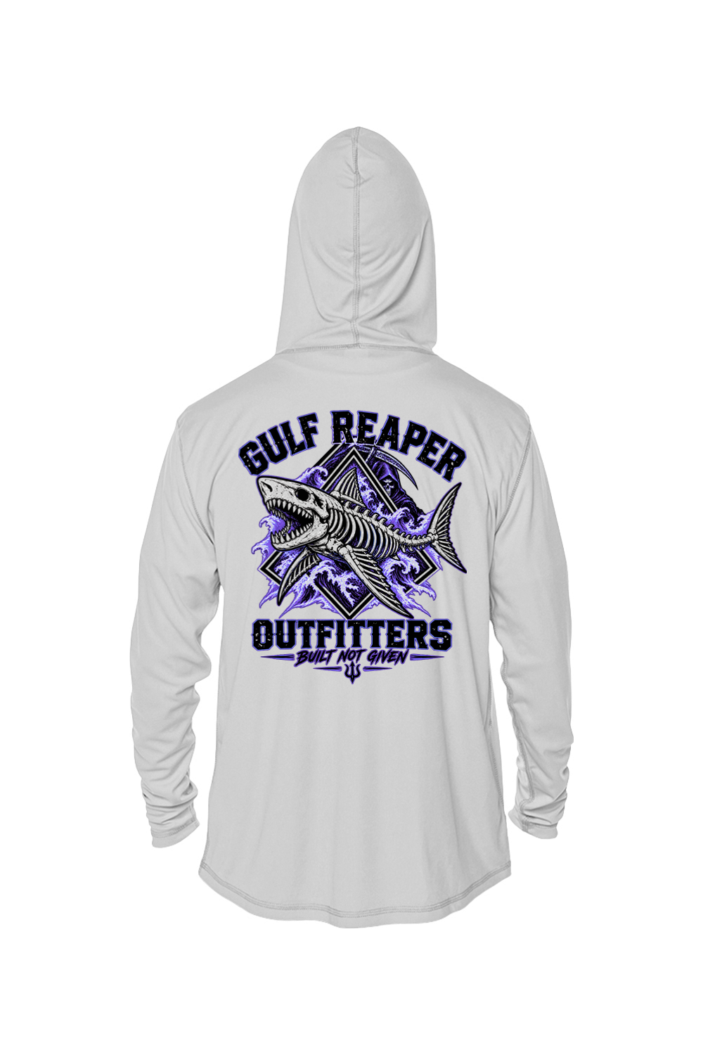 Death Current Solar Hoodie – Royal Purple Print