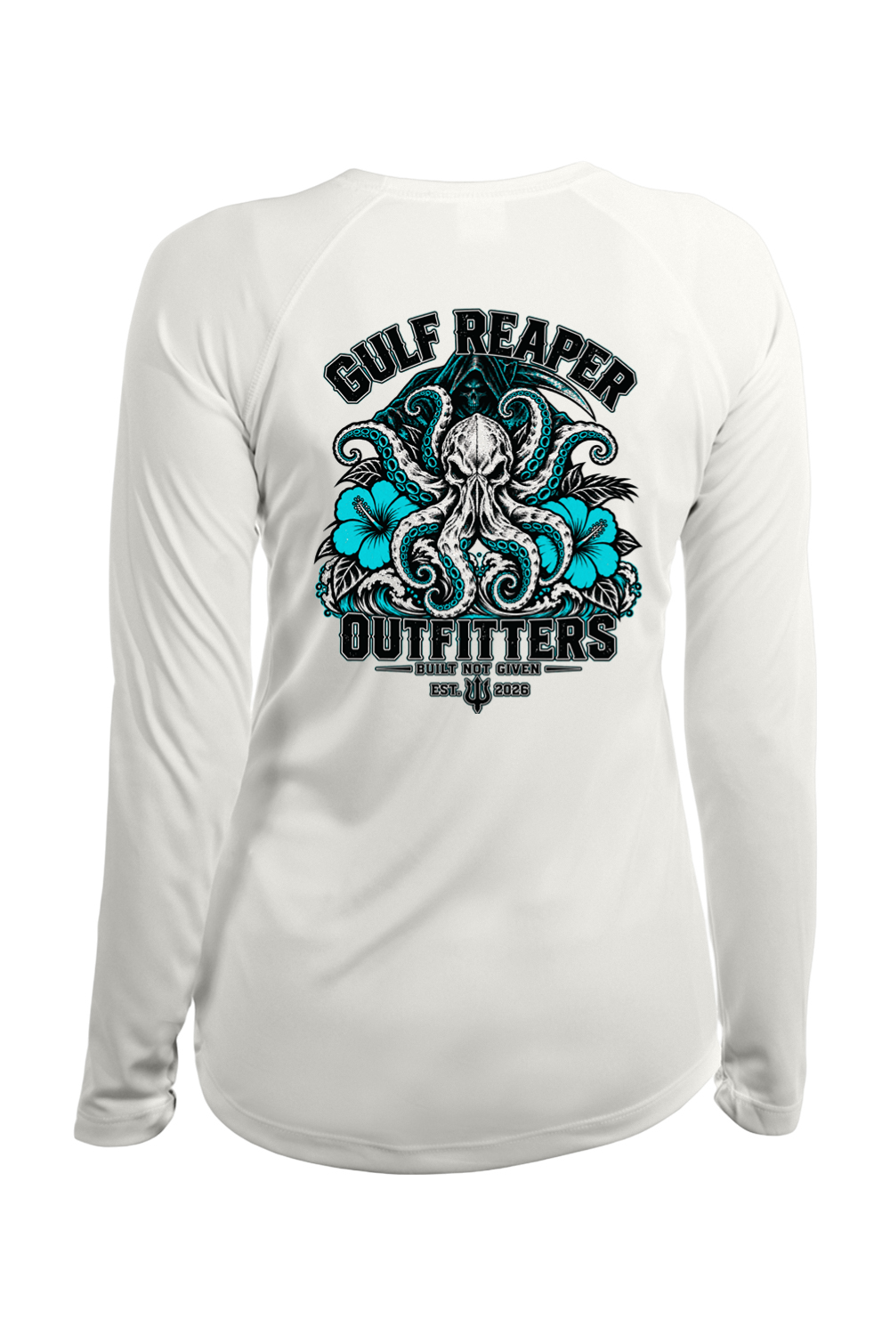 Kraken’s Grip Women’s Solar Long Sleeve – Gulf Teal Print
