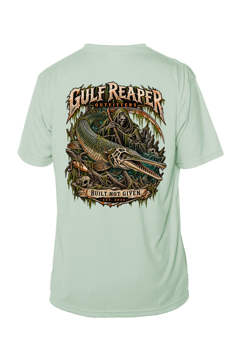 Freshwater Alligator Gar Men’s Solar Short Sleeve