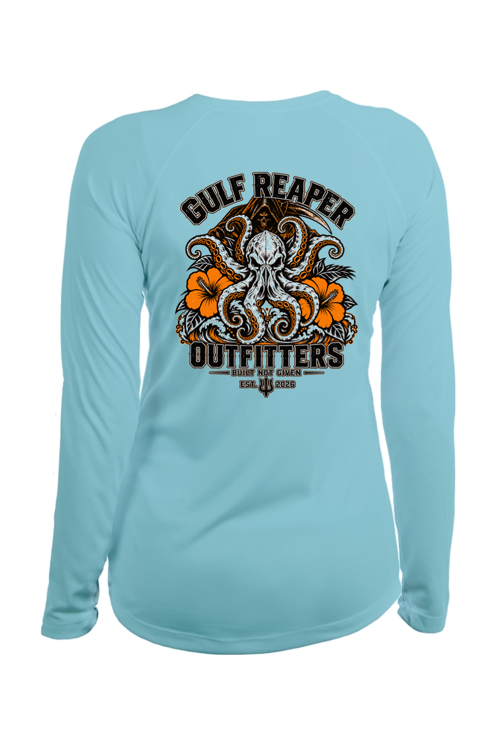 Kraken’s Grip Women’s Solar Long Sleeve – Safety Orange Print
