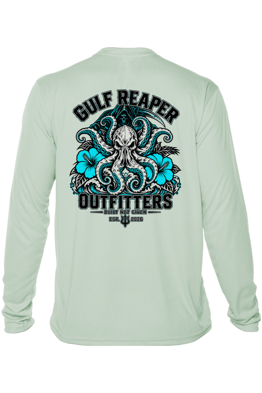 Kraken’s Grip Solar Long Sleeve – Aqua Print