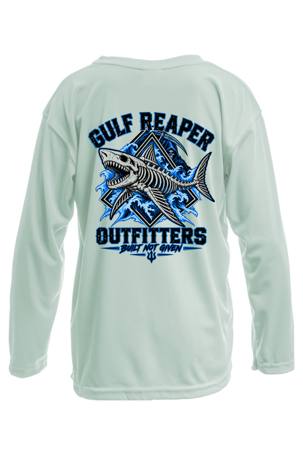 Death Current Kids’ Solar Long Sleeve – Electric Blue Print