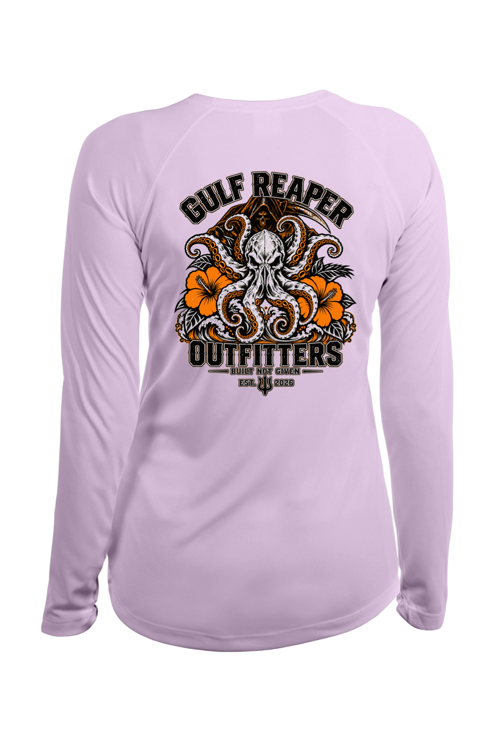 Kraken’s Grip Women’s Solar Long Sleeve – Safety Orange Print
