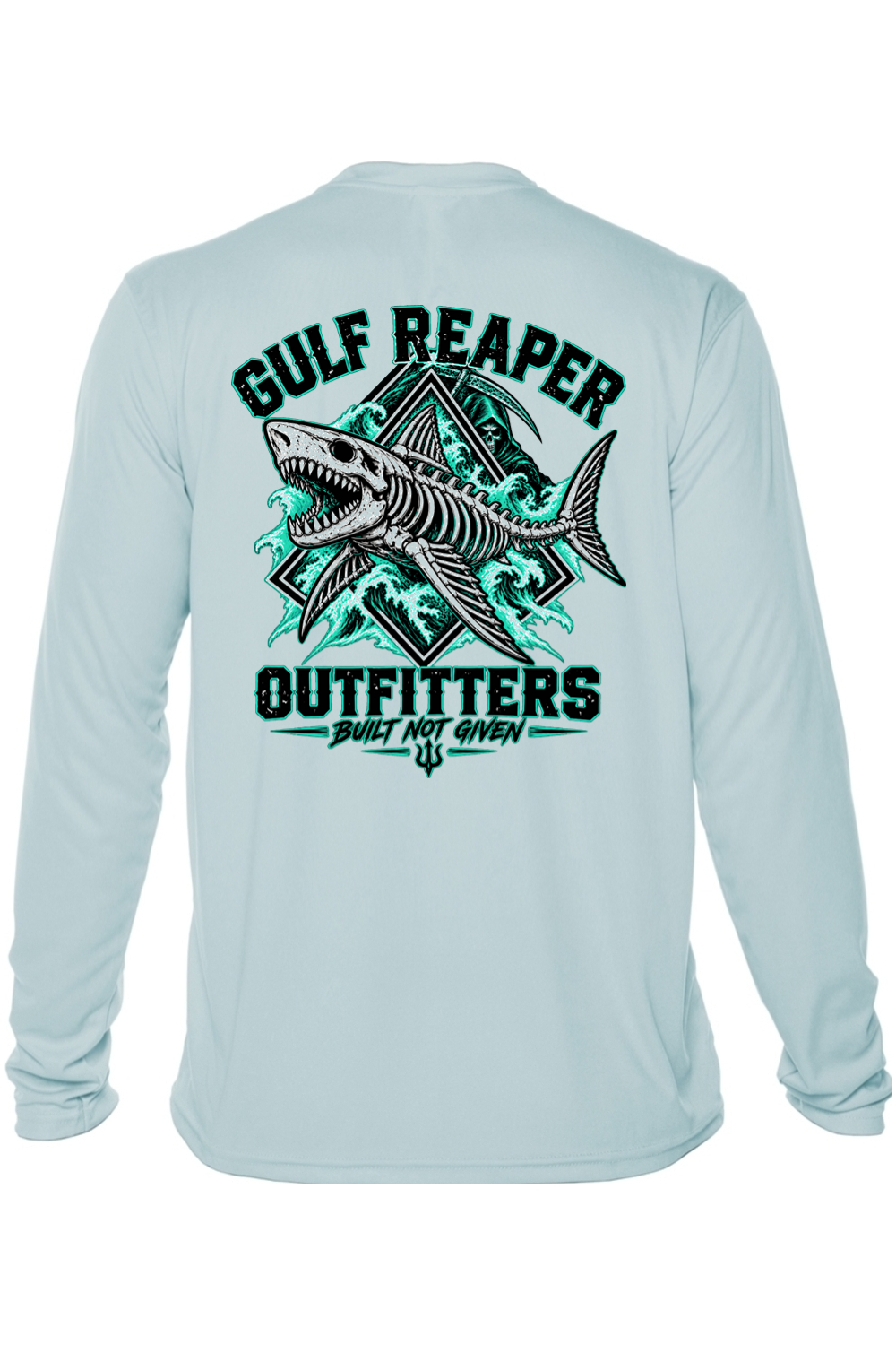 Death Current Solar Long Sleeve – Sea Green Print