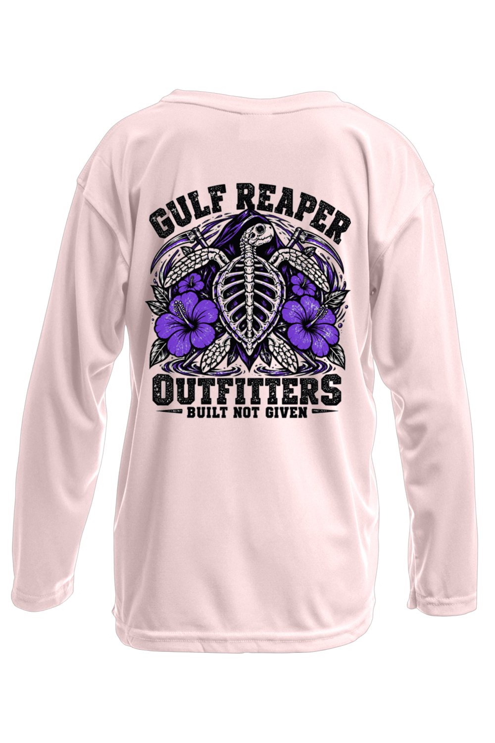 Ancient Tide Kids’ Solar Long Sleeve – Royal Purple Print