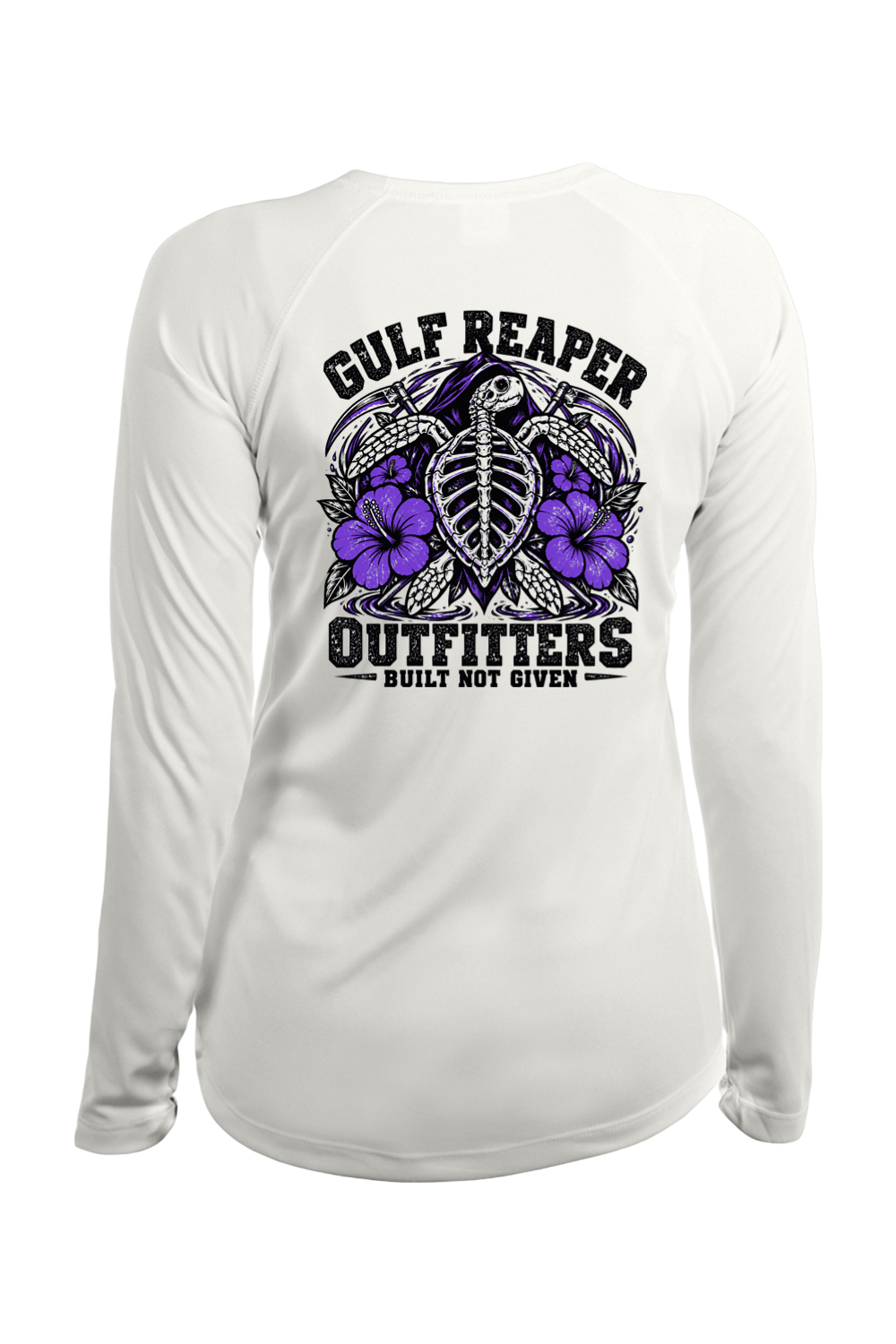 Ancient Tide Women’s Solar Long Sleeve – Royal Purple Print