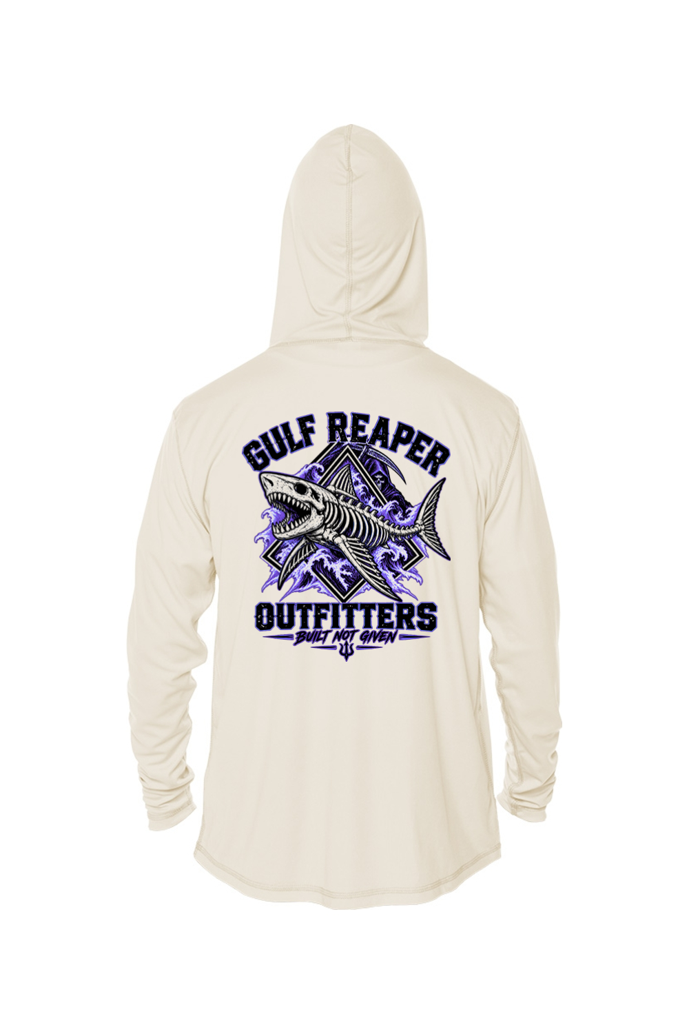 Death Current Kids’ Solar Hoodie – Royal Purple Print