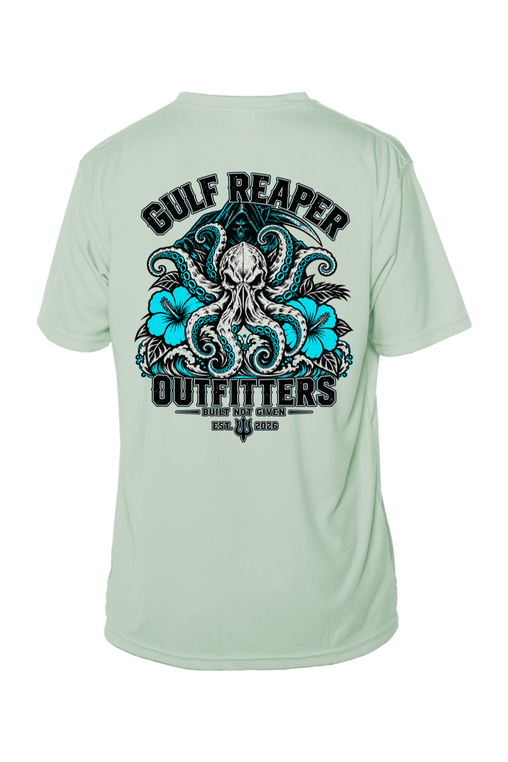 Kraken’s Grip Solar Short Sleeve – Aqua Print