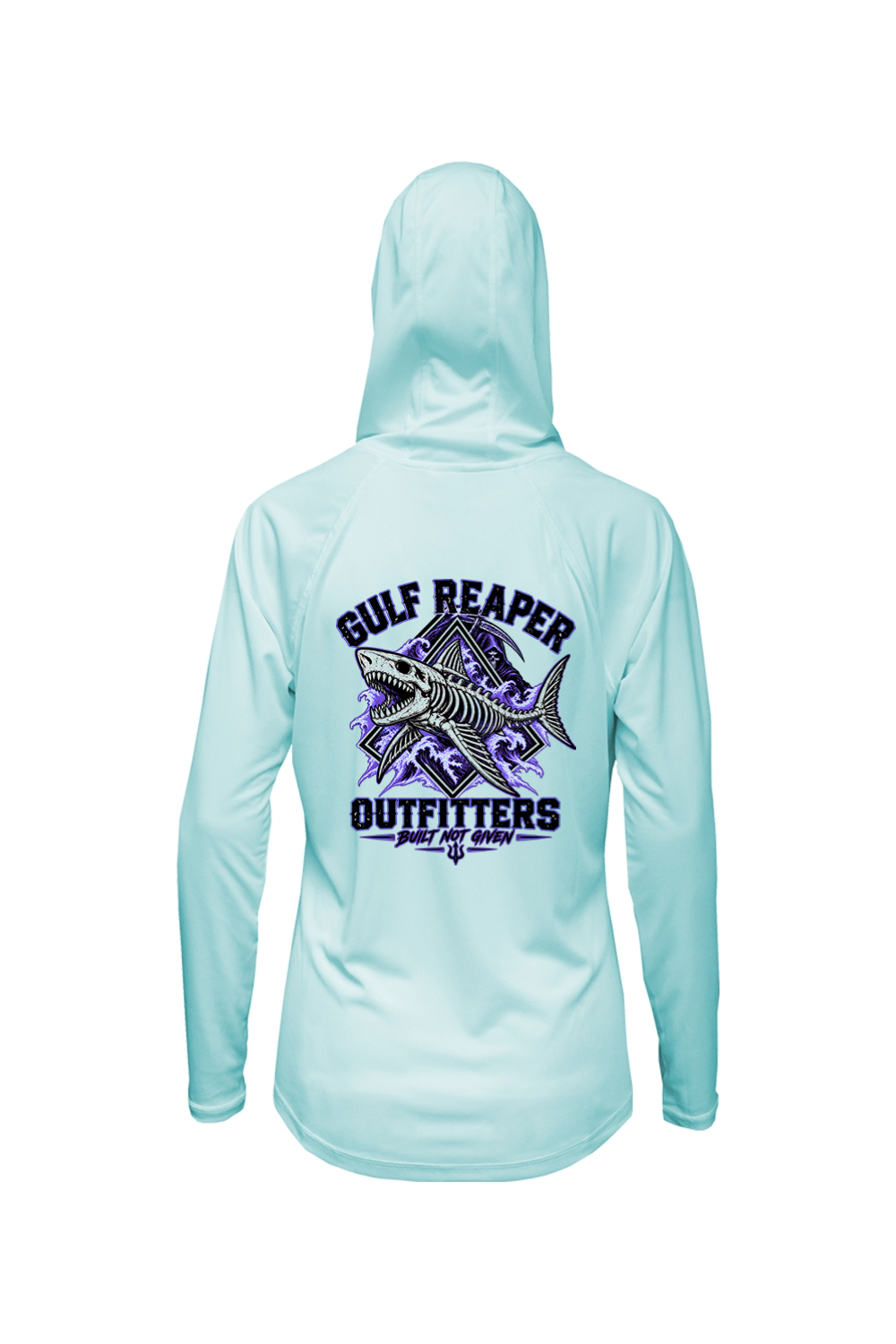 Death Current Women’s Solar Hoodie – Royal Purple Print