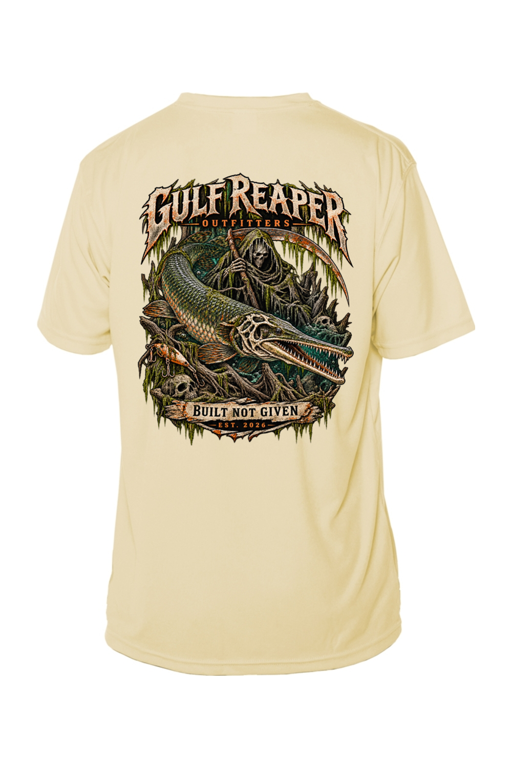Freshwater Alligator Gar Men’s Solar Short Sleeve