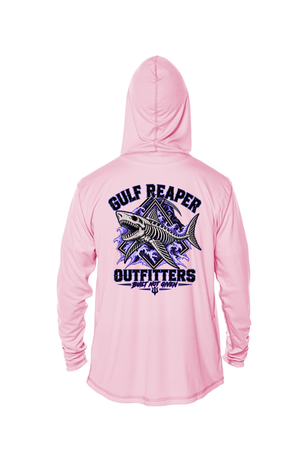 Death Current Kids’ Solar Hoodie – Royal Purple Print