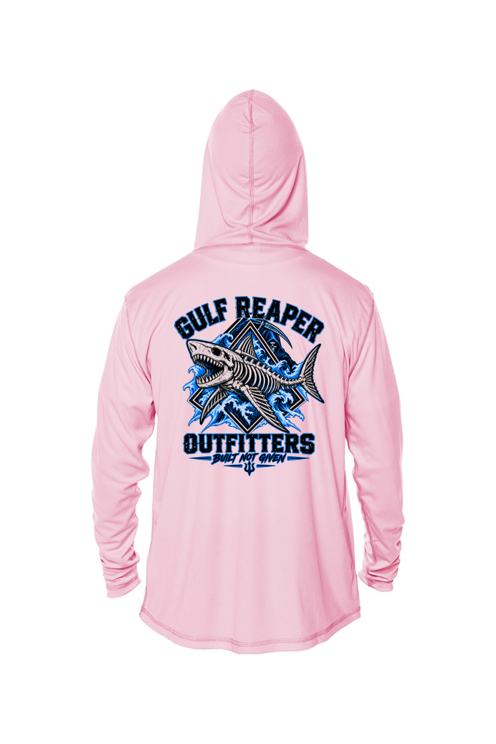 Death Current Kids’ Solar Hoodie – Electric Blue Print