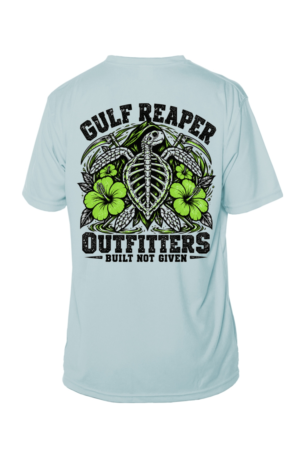 Ancient Tide Solar Short Sleeve – Lime Green Print