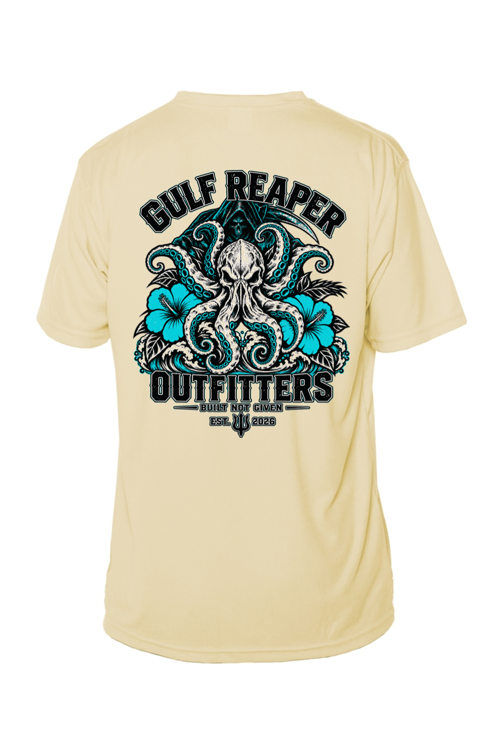 Kraken’s Grip Solar Short Sleeve – Gulf Teal Print