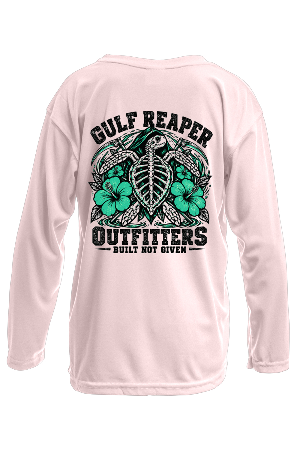 Ancient Tide Kids’ Solar Long Sleeve – Sea Green Print