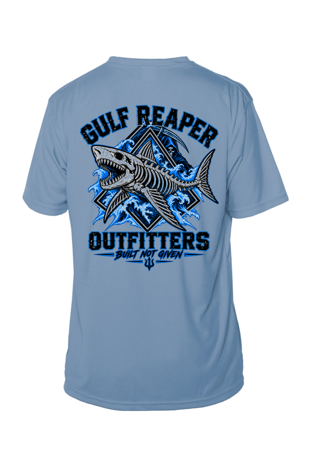 Death Current Solar Short Sleeve – Electric Blue Print
