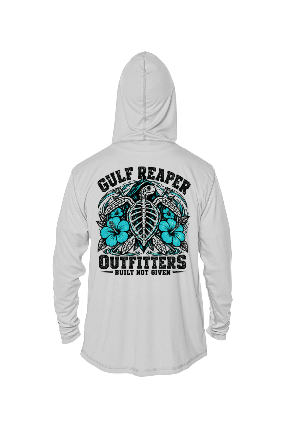 Ancient Tide Solar Hoodie – Gulf Teal Print