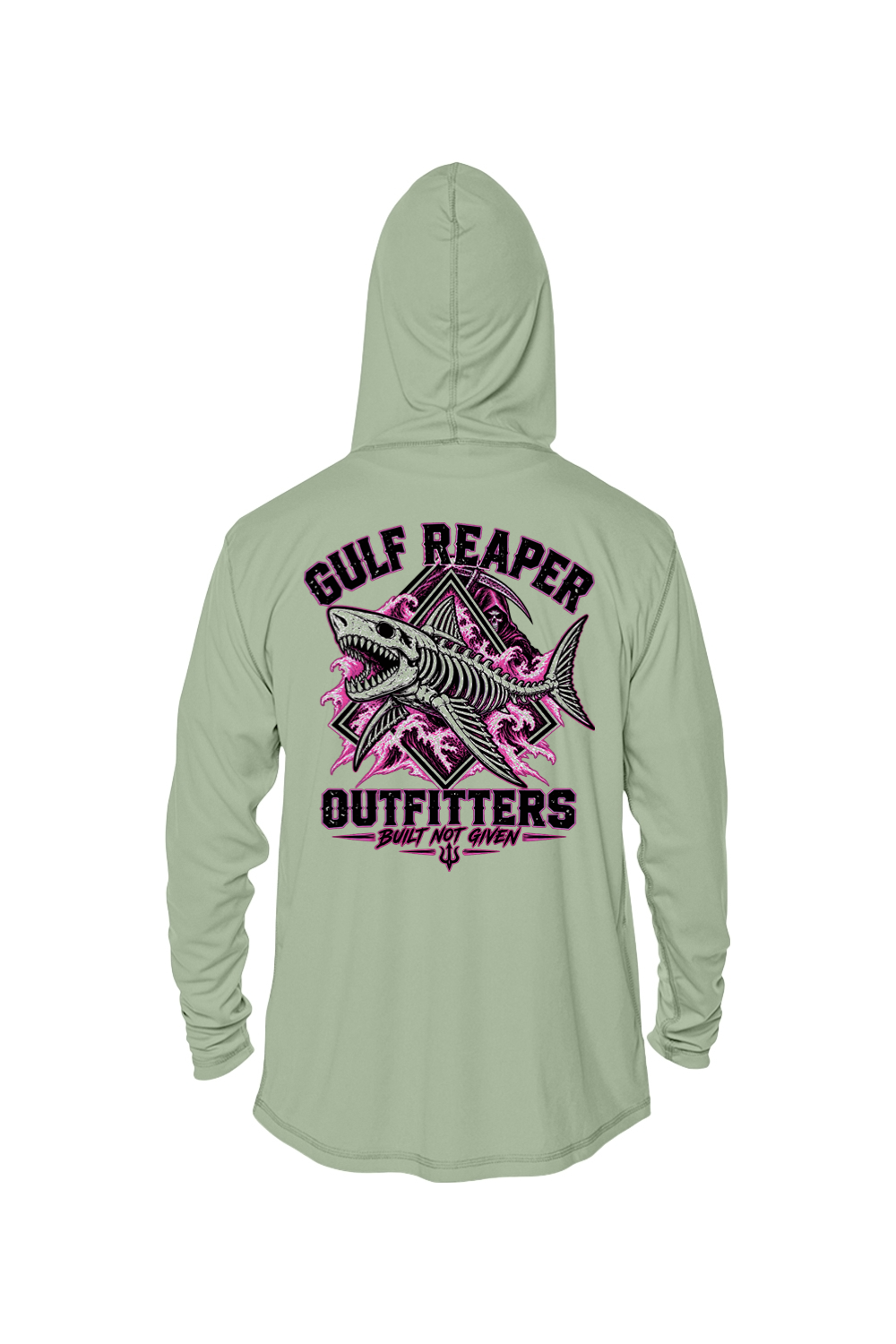Death Current Solar Hoodie – Hot Pink Print