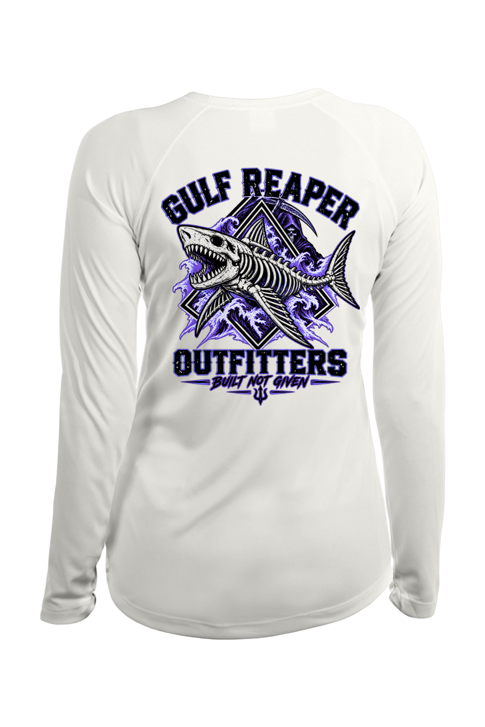 Death Current Women’s Solar Long Sleeve – Royal Purple Print
