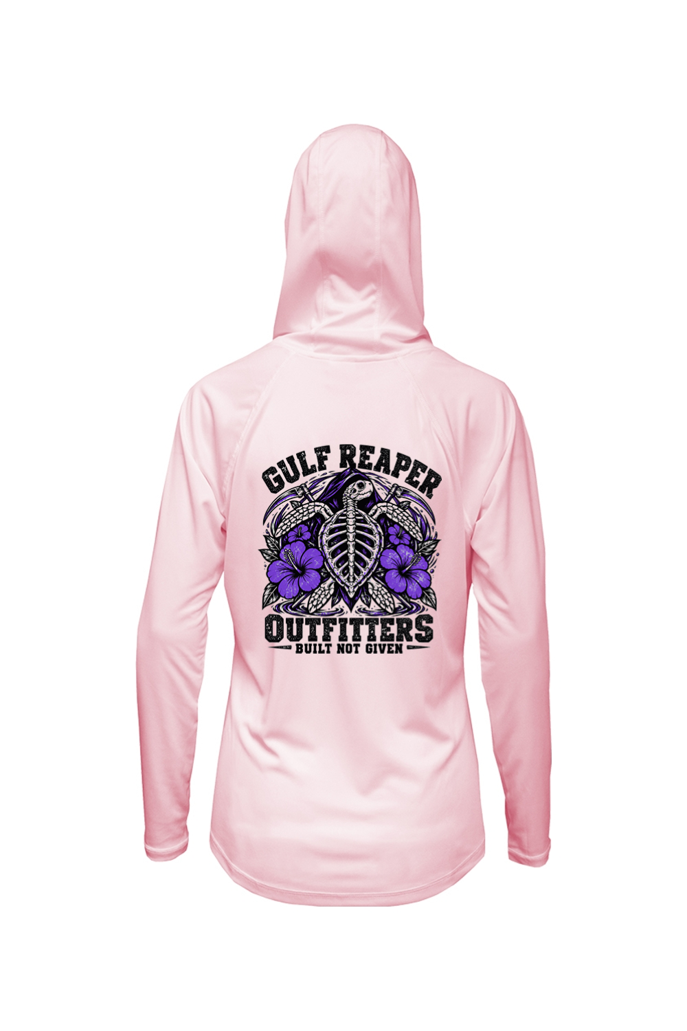 Ancient Tide Women’s Solar Hoodie – Royal Purple Print