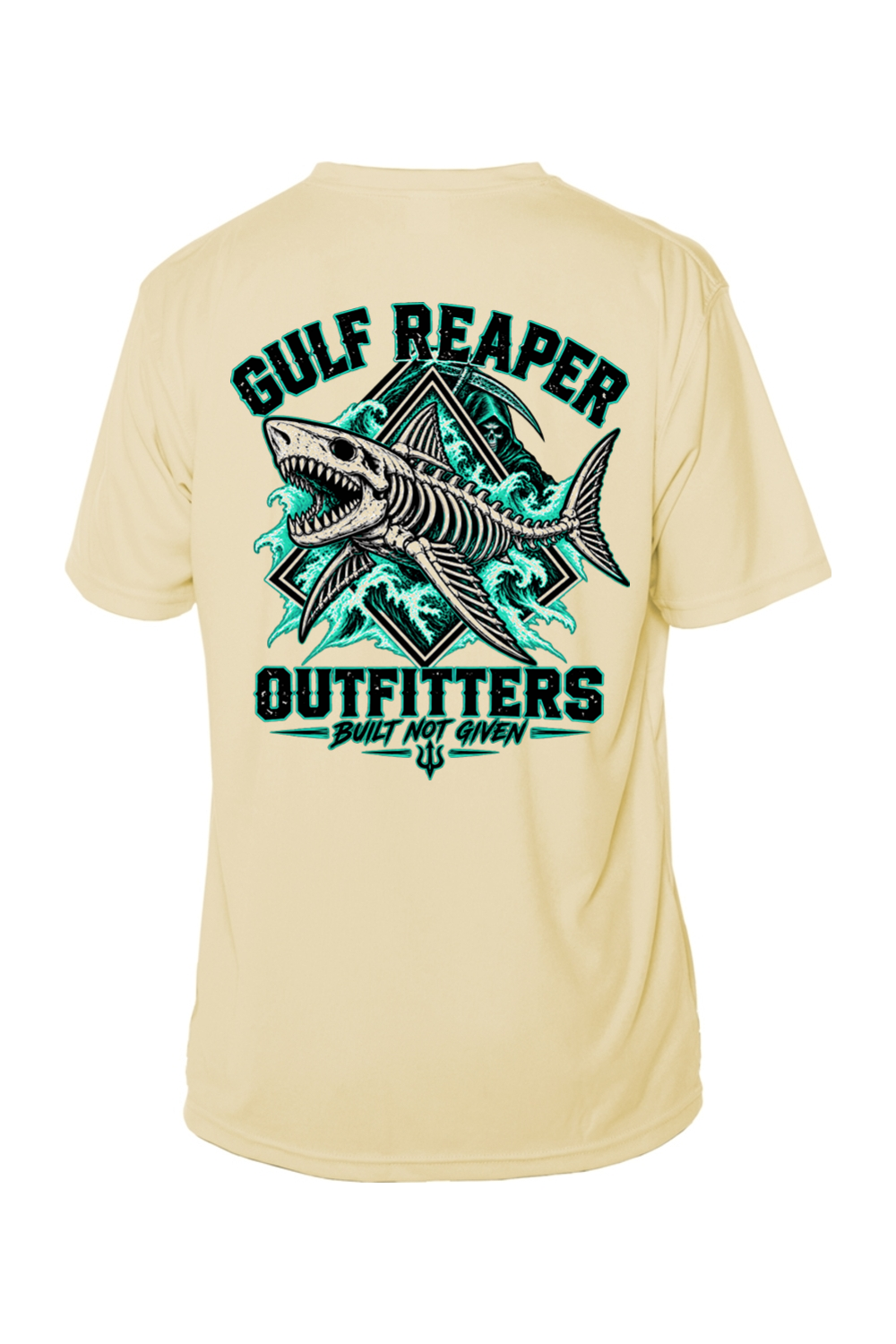 Death Current Solar Short Sleeve – Sea Green Print