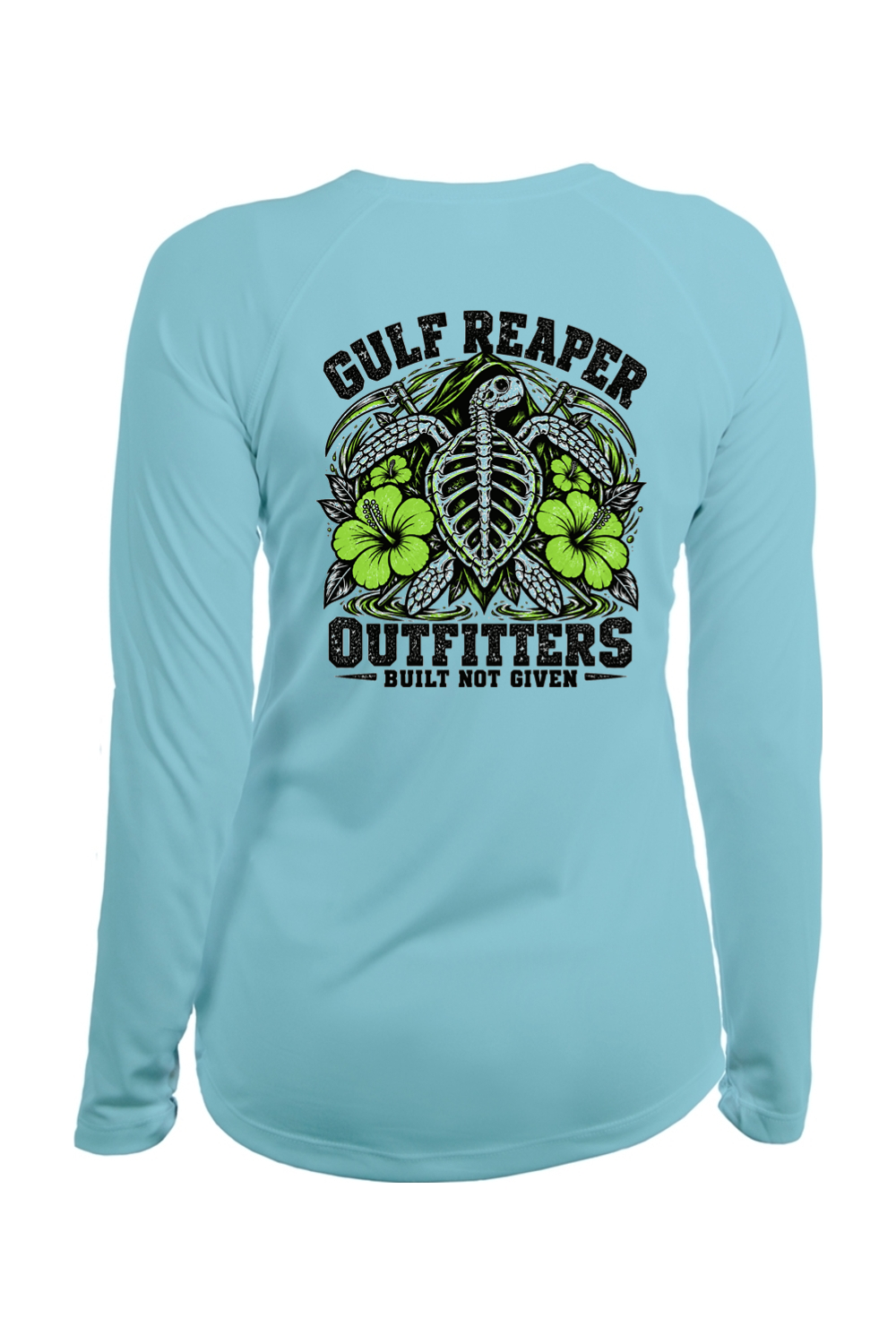 Ancient Tide Women’s Solar Long Sleeve – Lime Green Print