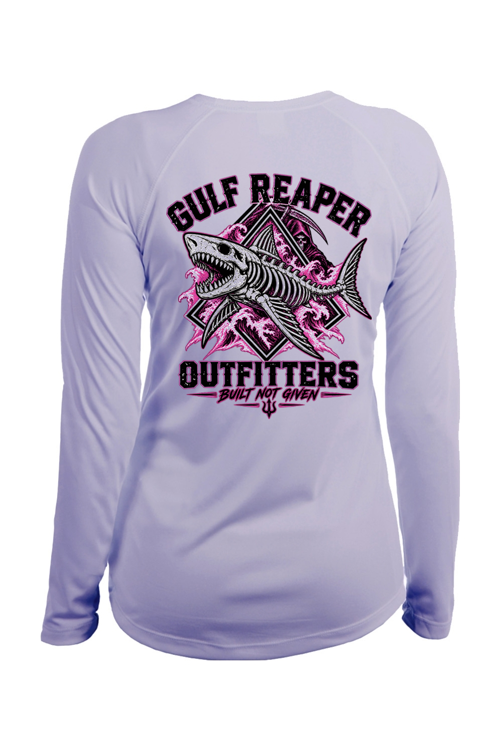 Death Current Women’s Solar Long Sleeve – Hot Pink Print