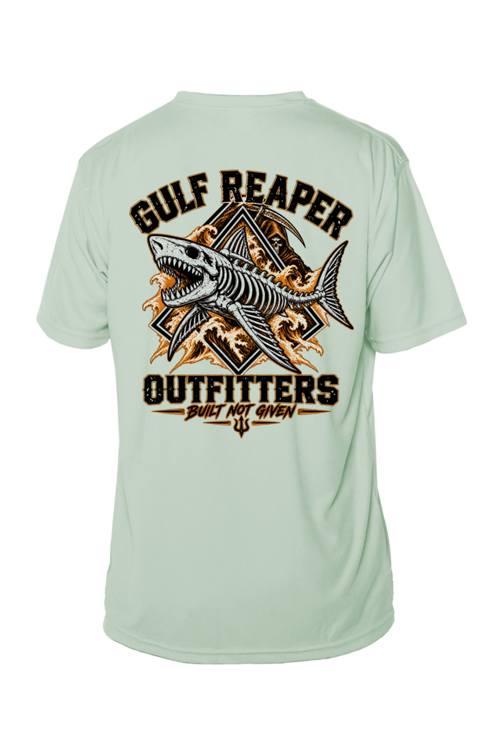 Death Current Solar Short Sleeve – Safety Orange Print