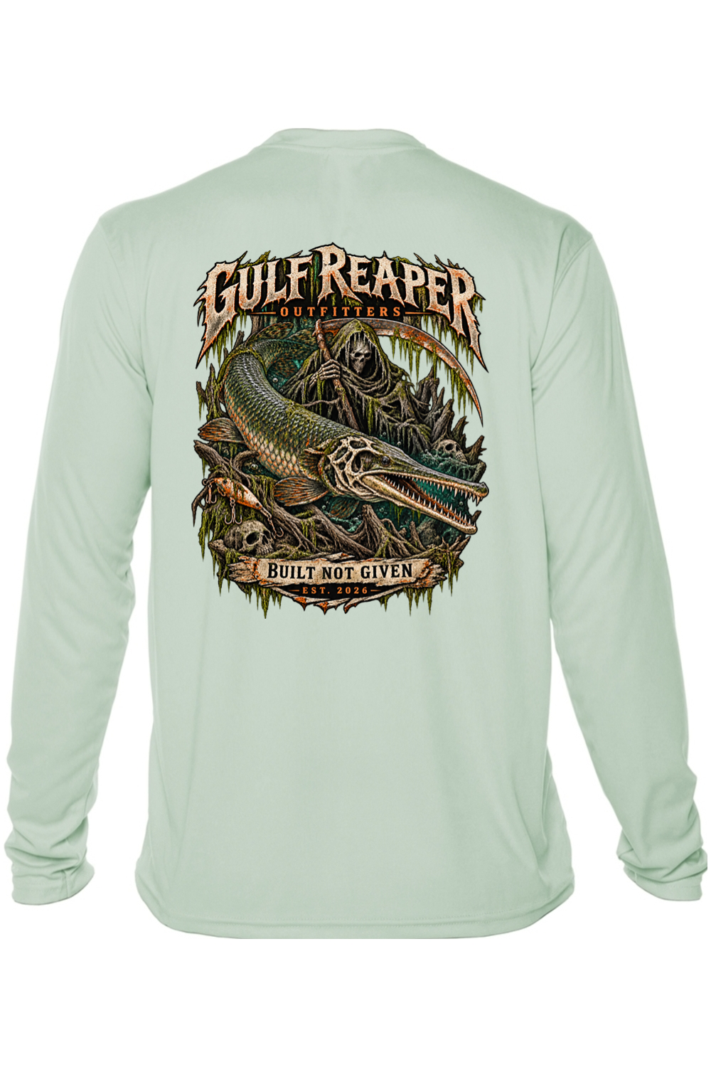 Freshwater Alligator Gar Men’s Solar Long Sleeve