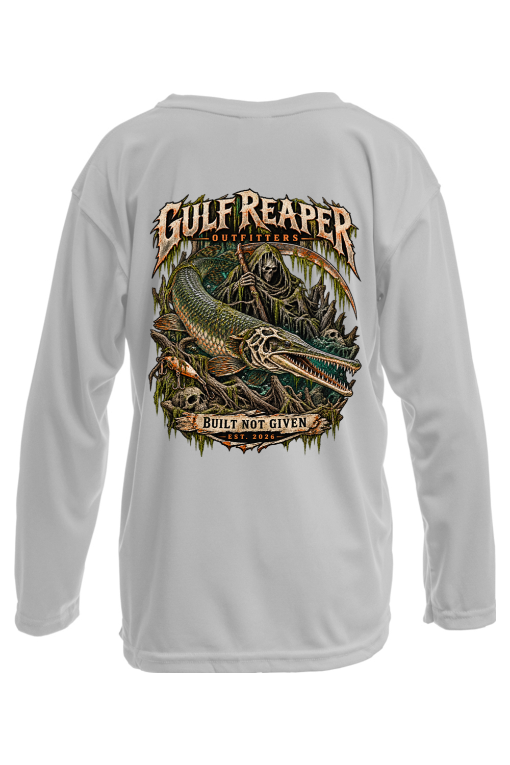 Freshwater Alligator Gar Kids’ Solar Long Sleeve
