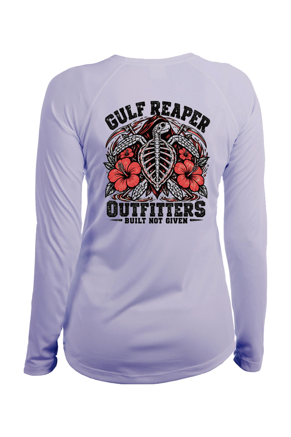 Ancient Tide Women’s Solar Long Sleeve – Coral Red Print