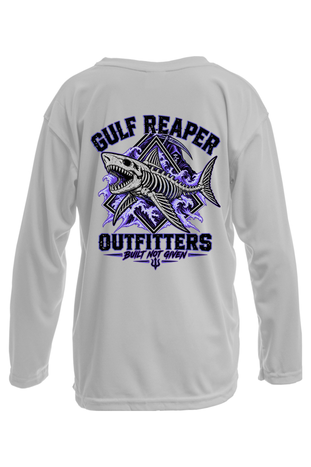 Death Current Kids’ Solar Long Sleeve – Royal Purple Print