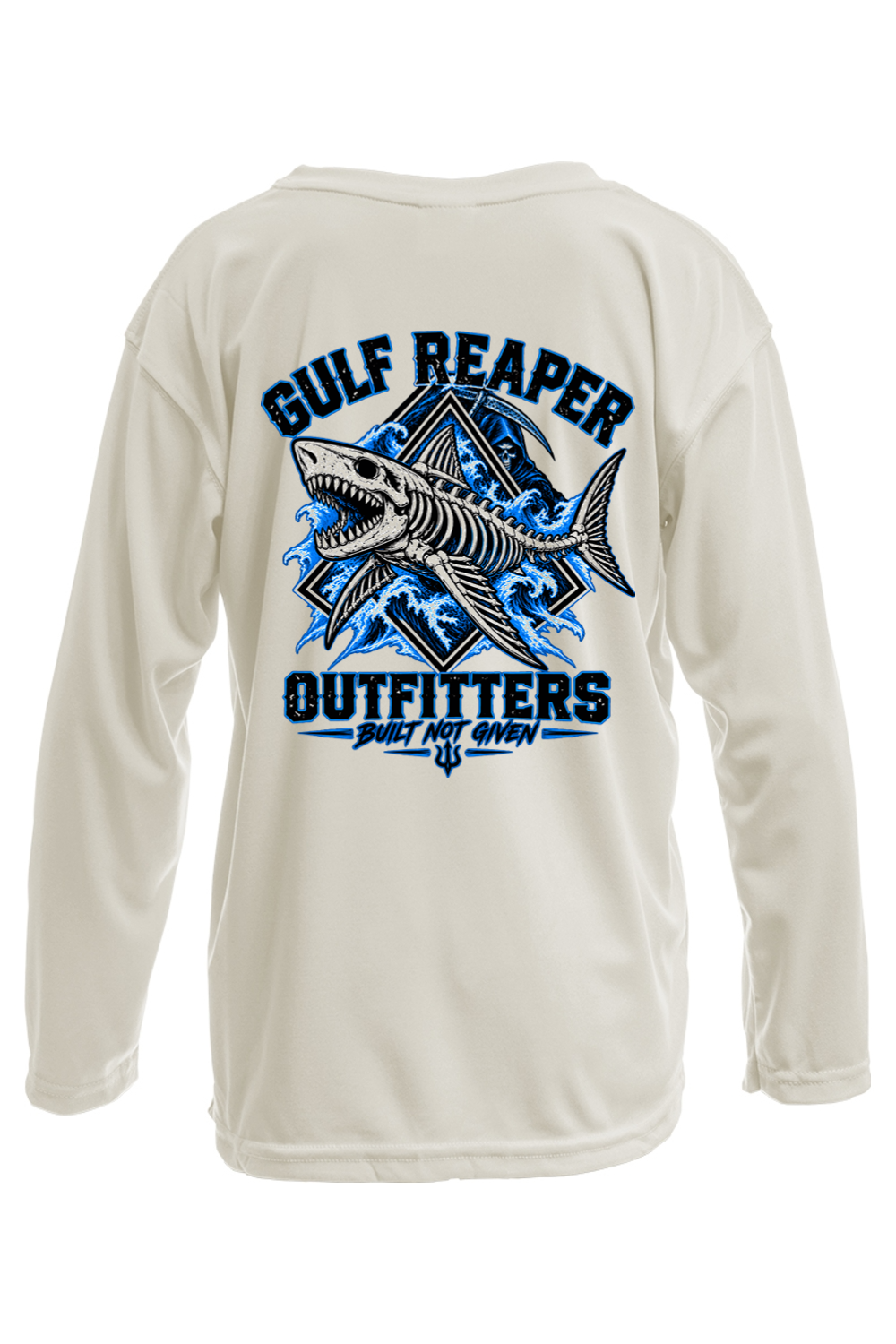 Death Current Kids’ Solar Long Sleeve – Electric Blue Print