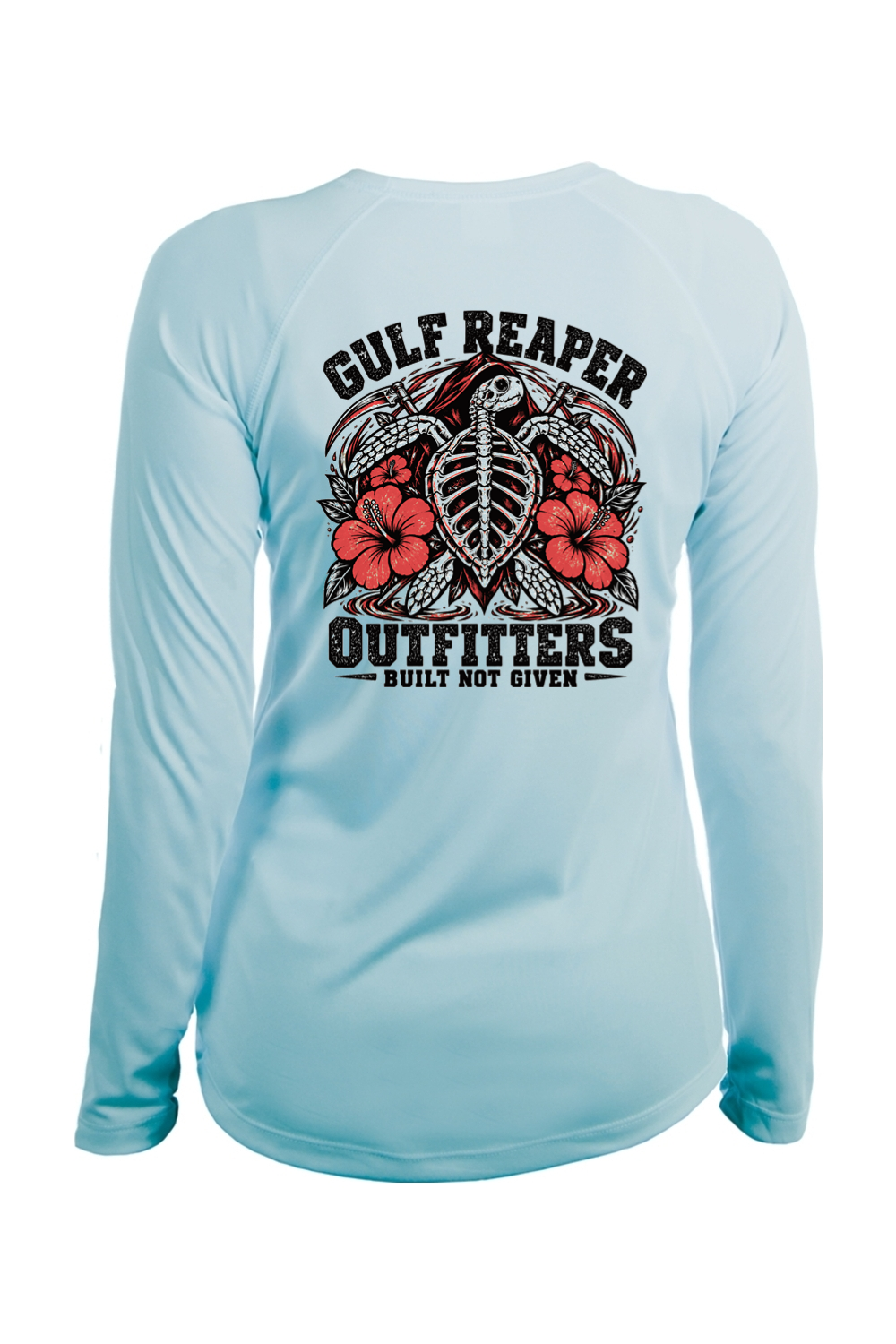 Ancient Tide Women’s Solar Long Sleeve – Coral Red Print