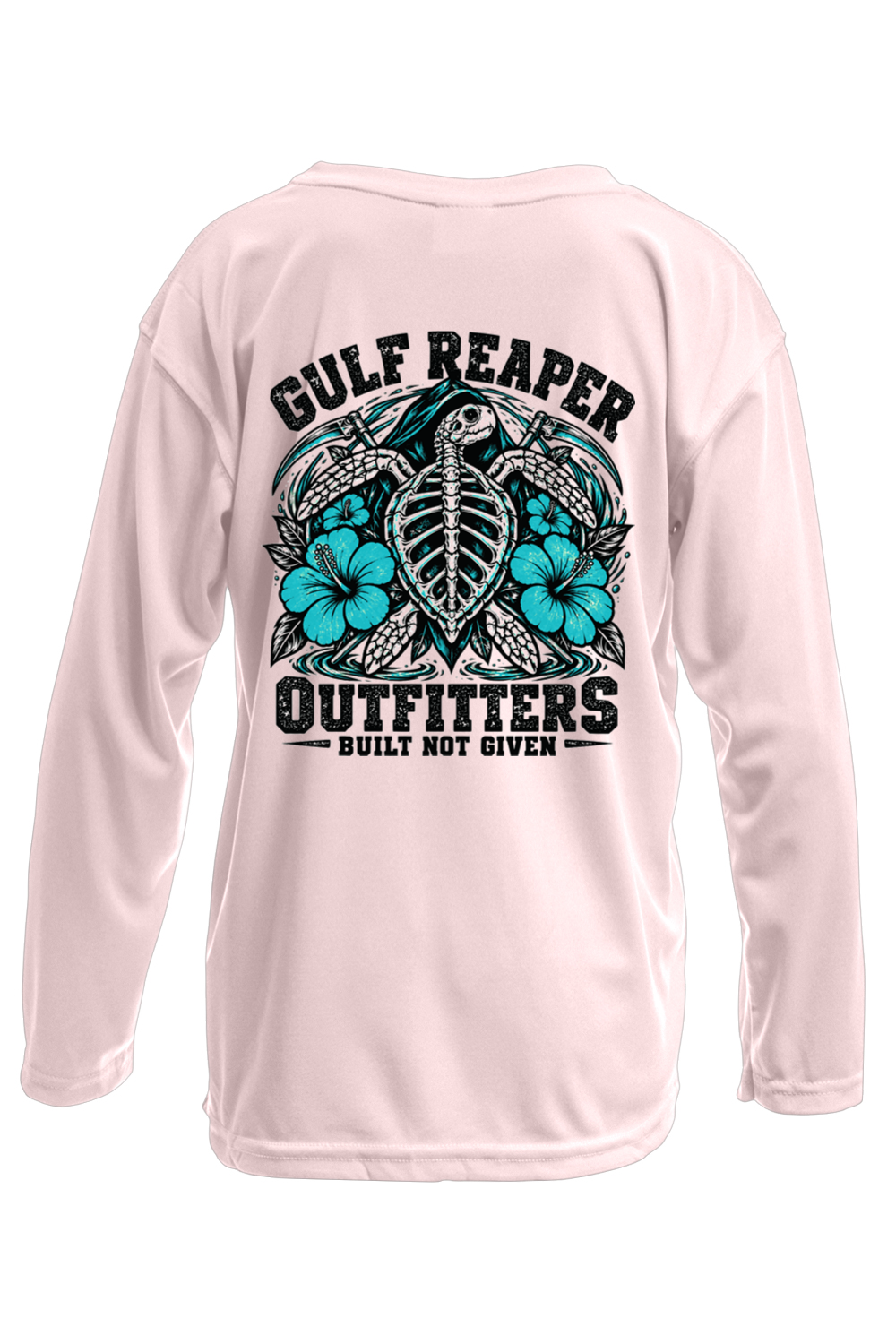 Ancient Tide Kids’ Solar Long Sleeve – Gulf Teal Print