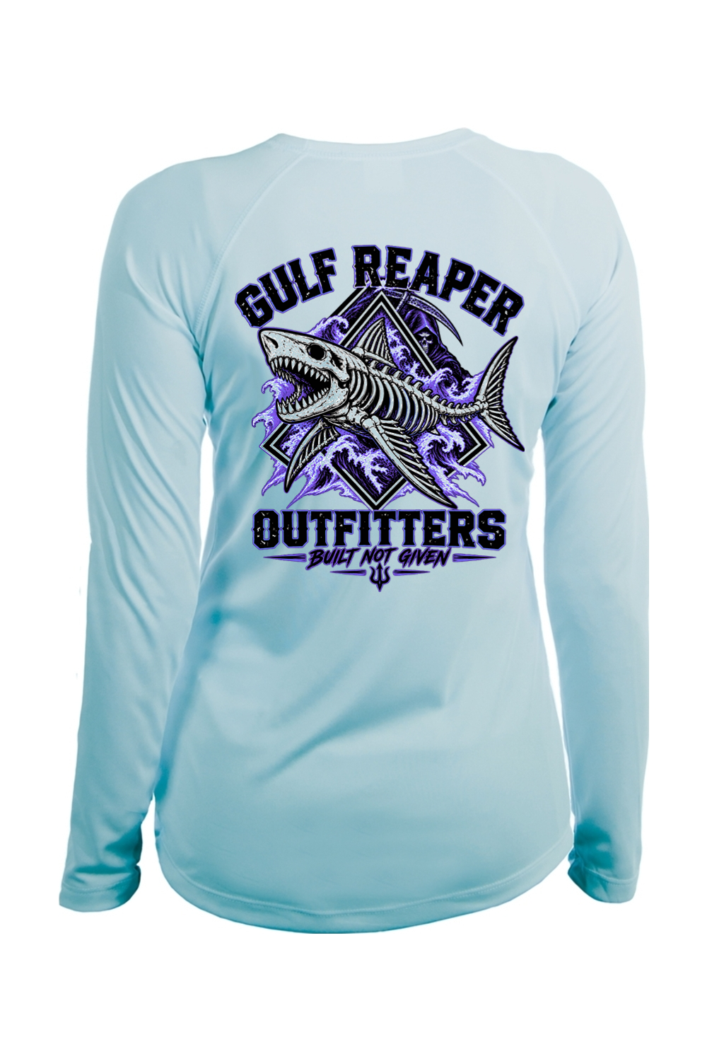 Death Current Women’s Solar Long Sleeve – Royal Purple Print