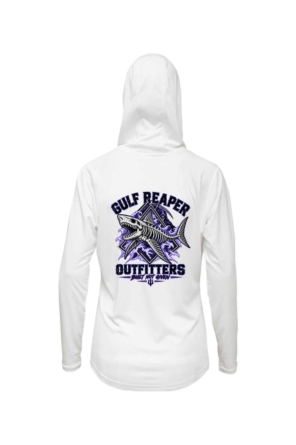 Death Current Women’s Solar Hoodie – Royal Purple Print