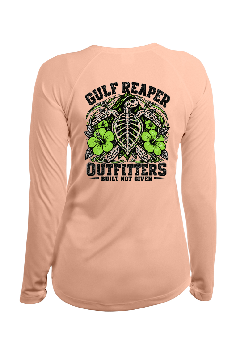 Ancient Tide Women’s Solar Long Sleeve – Lime Green Print