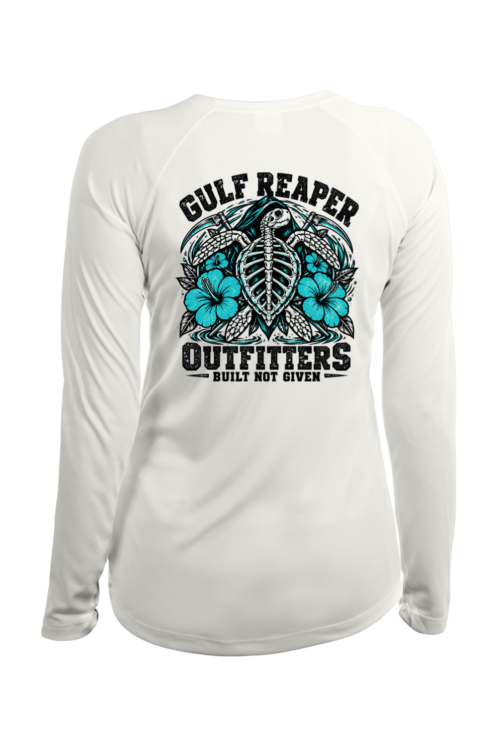 Ancient Tide Women’s Solar Long Sleeve – Gulf Teal Print