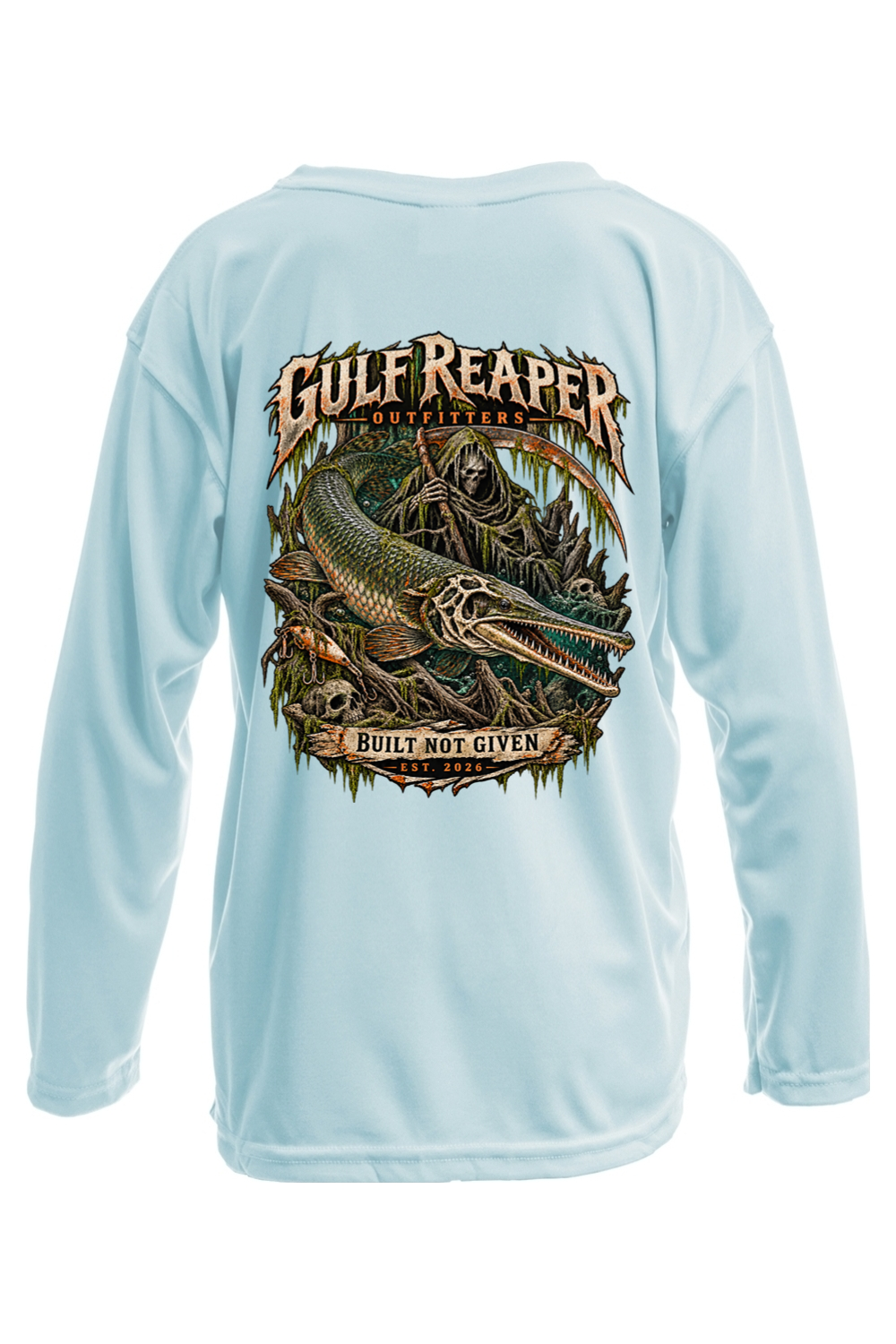 Freshwater Alligator Gar Kids’ Solar Long Sleeve