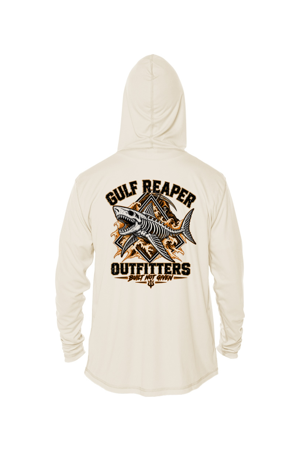 Death Current Kids’ Solar Hoodie – Safety Orange Print