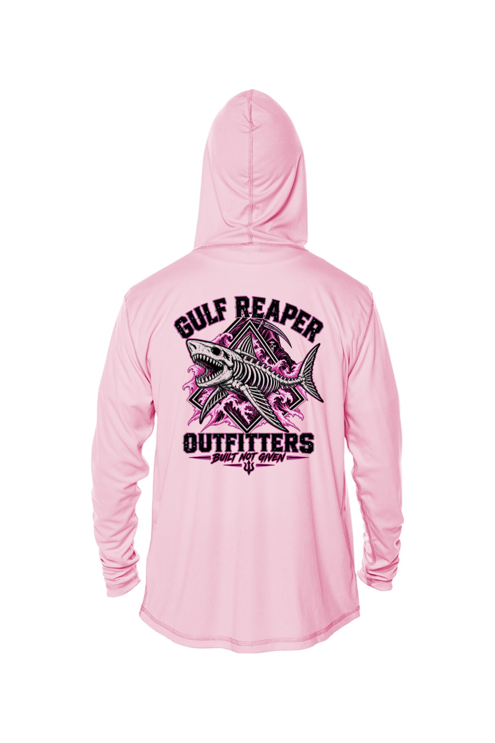 Death Current Kids’ Solar Hoodie – Hot Pink Print